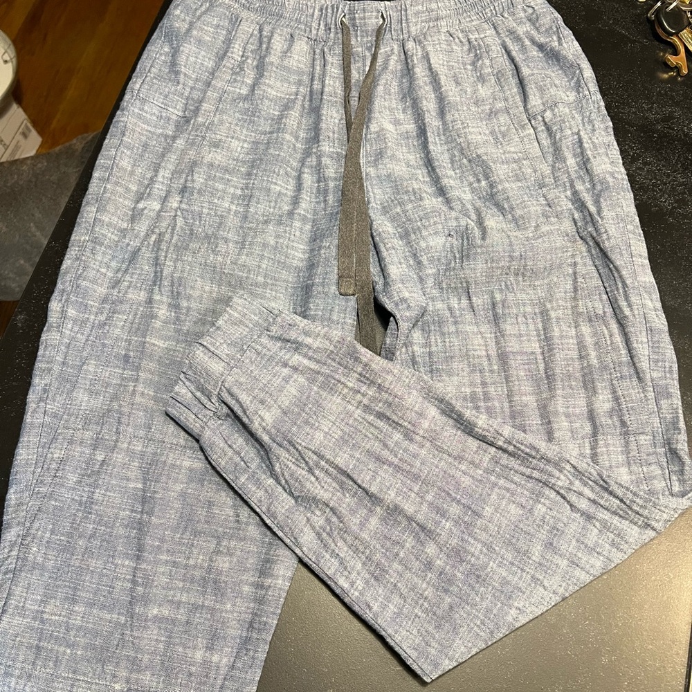 Women's Light Blue Chambray Pharaoh Collection Jogger Pants Size 0